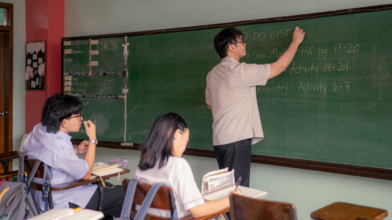 Black and Brown Simple Office Zoom Background (Website)