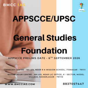 General Studies Foundation (Prelims + Mains) – 2026 – Offline Mode